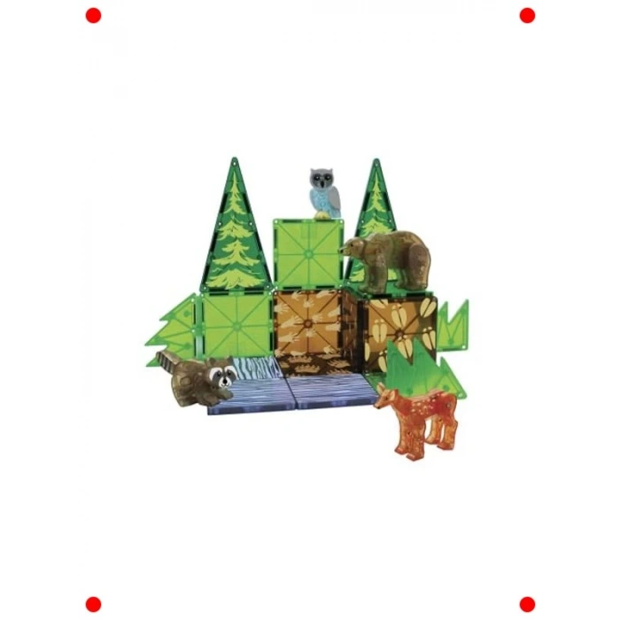 Manyetik Orman Hayvanları Yapı Oyuncakları 25 Parça