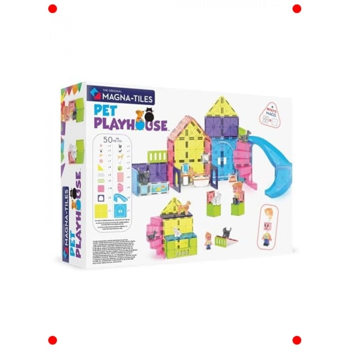 Manyetik Yapı Seti - Evcil Hayvan Evi 50 Parça