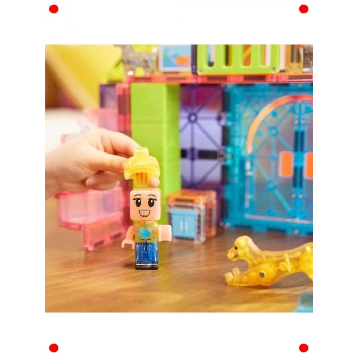 Manyetik Yapı Seti - Evcil Hayvan Evi 50 Parça