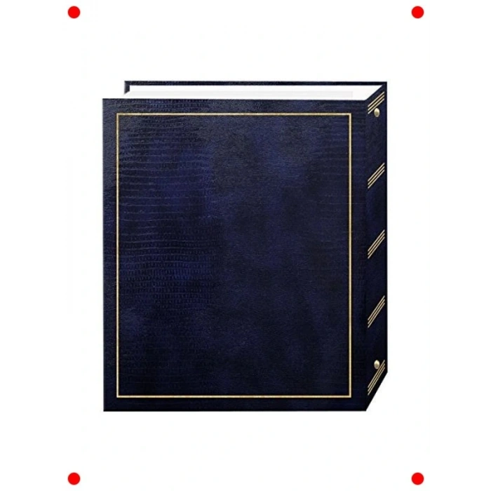 Manyetik Yapışkanlı Fotoğraf Albümü - 100 Sayfa - Lacivert