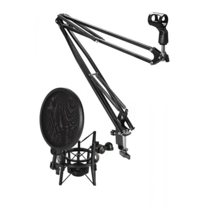 Masa Mikrofon Standı, Pop Filtre ve Shock Mount Seti
