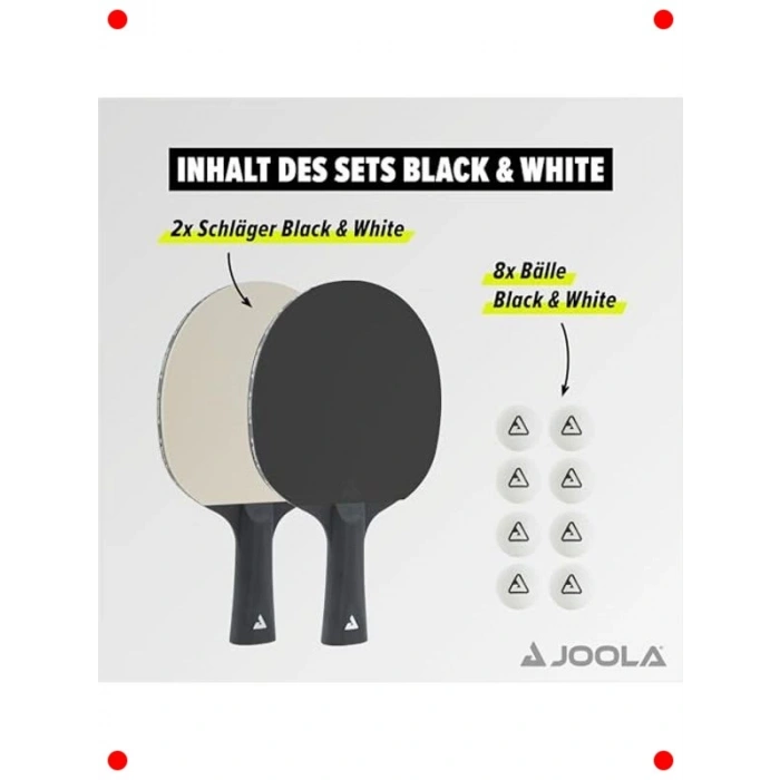 Masa Tenisi Raket ve Top Seti - 2 Raket + 8 Top