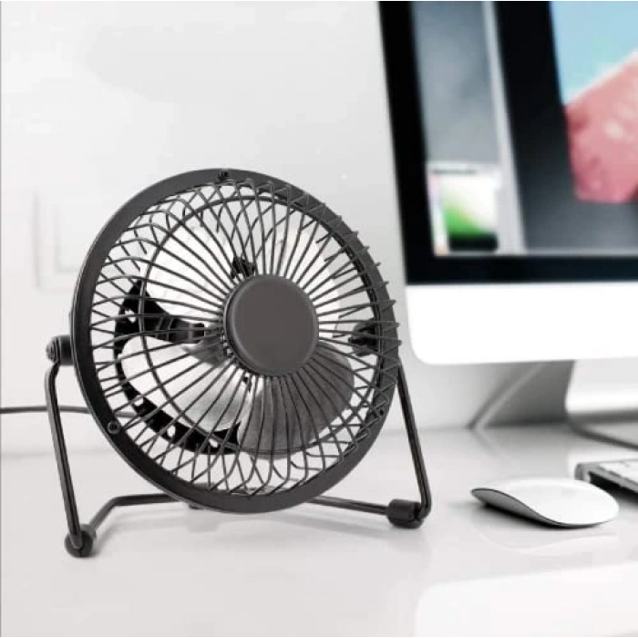Masa Üstü USB Fan Soğutucu Vantilatör, Metal Tasarım