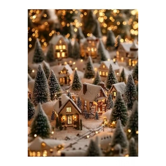 Masa Üstü Yılbaşı Süsü, 3lü Çam Ağacı Seti, Yeşil