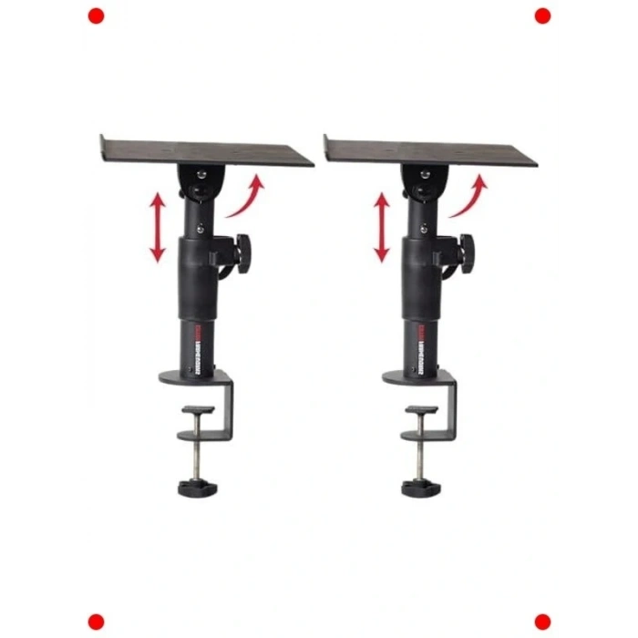 Masaüstü Mengeneli Hoparlör Standı (Çift)