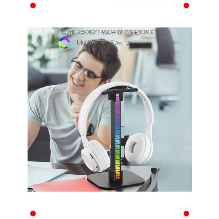 Masaüstü Oyuncu Kulaklık RGB Standı