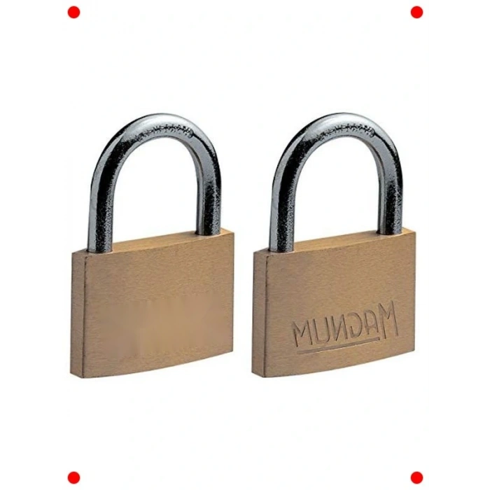 Masif Pirinç Asma Kilit Seti (2 Adet)