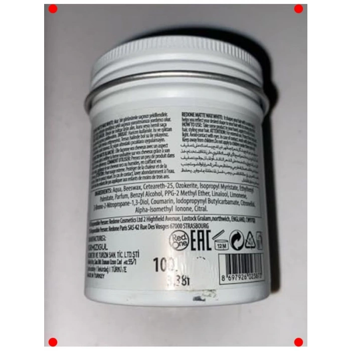 Mat Görünüm Veren Saç Şekillendirici Wax 100 ml