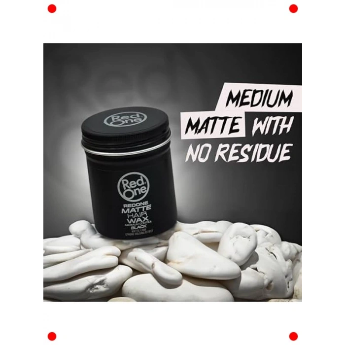Mat Görünümlü Saç Waxı Siyah 100 ml
