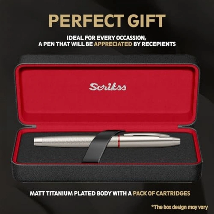 Mat Titanyum Dolma Kalem, Güçlü ve Şık Tasarım