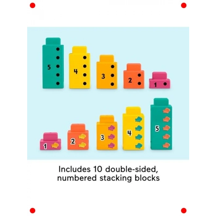 Matematikçi Timsah Eğitici Oyuncak 10 Bloklu Okul Öncesi