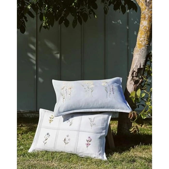 Mavi Çift Kişilik Pamuk Nevresim Takımı