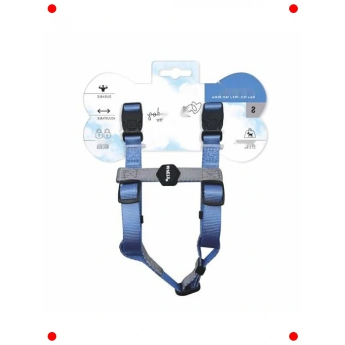 Mavi Evcil Hayvan Göğüs Tasması - Küçük Boy