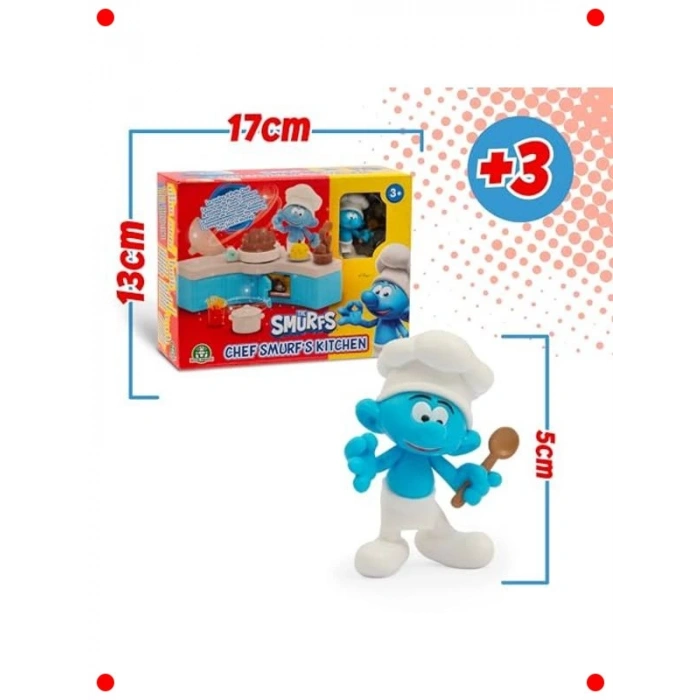 Mavi Figür Şef Mini Mutfak Seti - Çocuk Oyuncağı