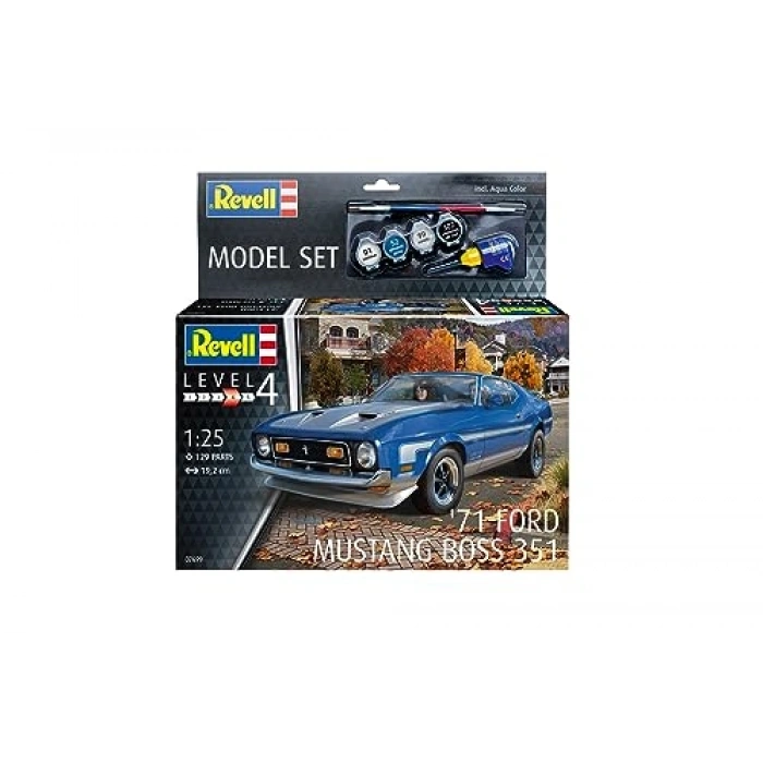 Mavi Ford Mustang Oyuncak Araba, Detaylı Tasarım