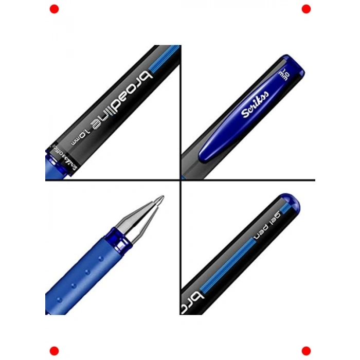 Mavi Jel Kalem Seti (1.0 mm, 12li)