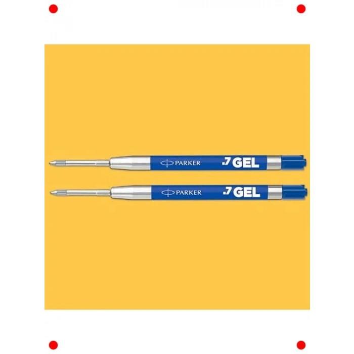 Mavi Jel Kalem Yedek, Orta Uç, 2li Set