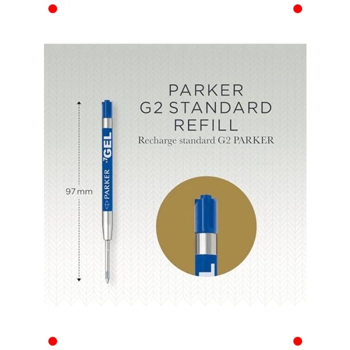 Mavi Jel Kalem Yedek, Orta Uç, 2li Set