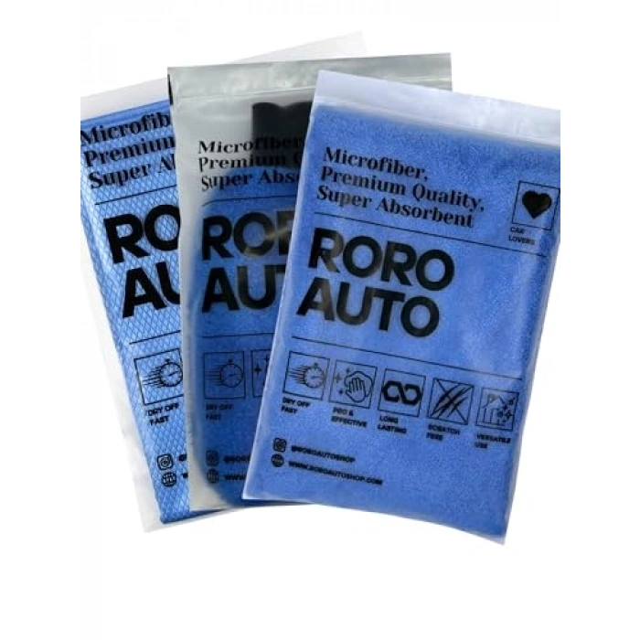 Mavi Krofer Yıkama ve Kurulama Seti, 3 Parça