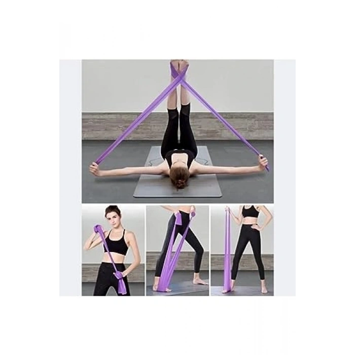 Mavi Pilates Bandı, 94x7 cm Ölçülerinde Egzersiz İçin