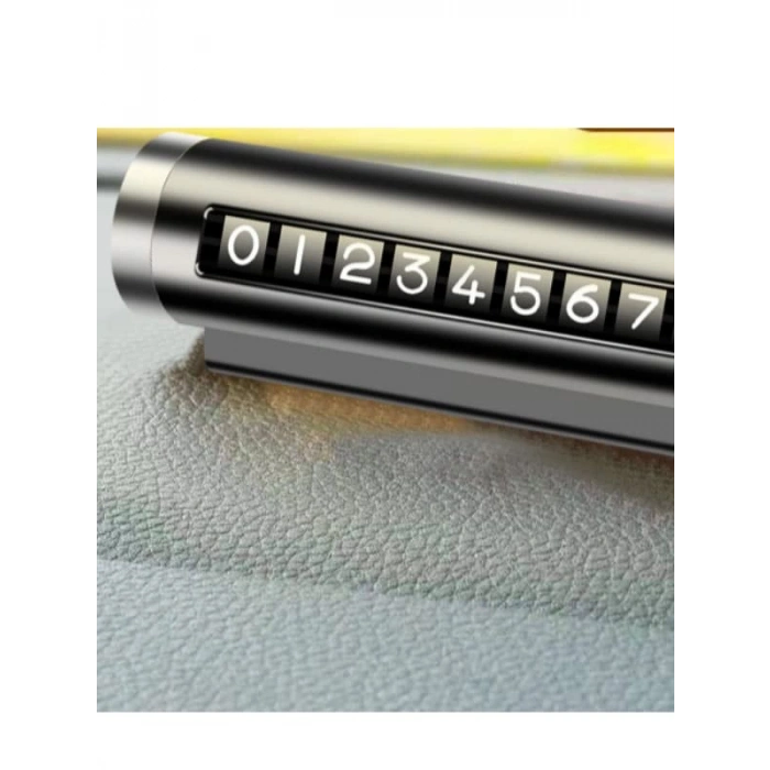 Mavi Renkli Çevirmeli Araç İçi Park Numaratörü, Alüminyum Kasa