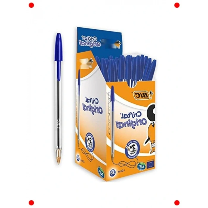 Mavi Tükenmez Kalem, 1.0mm Uç, 50 Adet