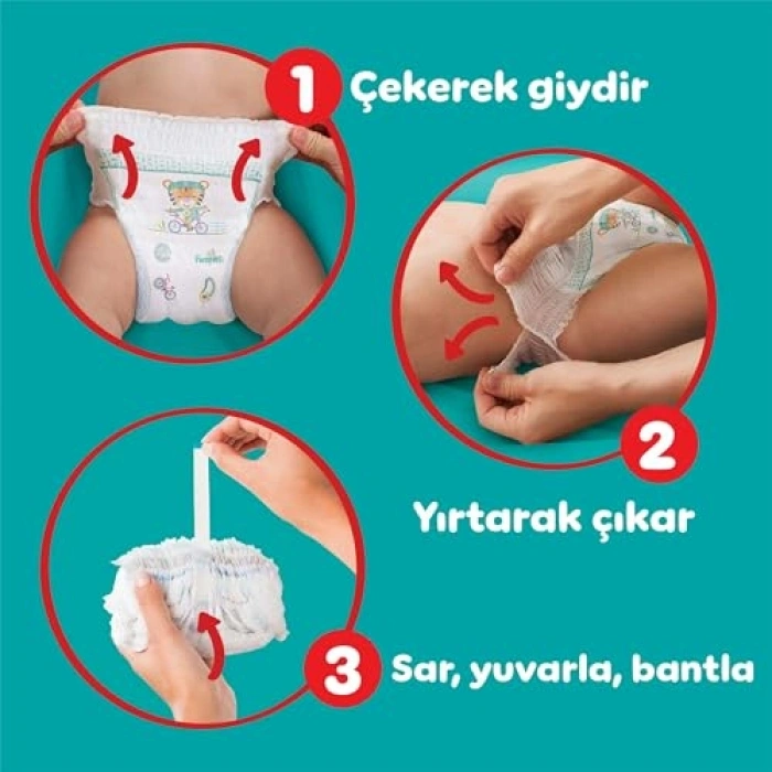 Maxi Beden Külot Bebek Bezi, 62 Adet 4 Beden