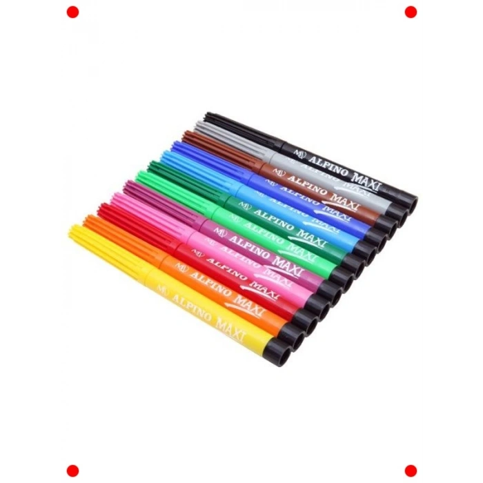 Maxi Keçeli Kalem Seti - 12 Renk