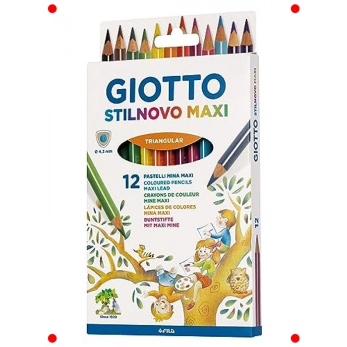 Maxi Renkli Kalem Seti - 12 Adet