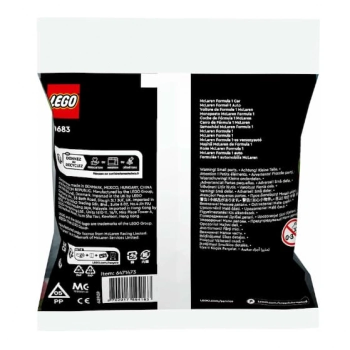 McLaren Formula 1 Araba, 1:64 Ölçekli Model Seti