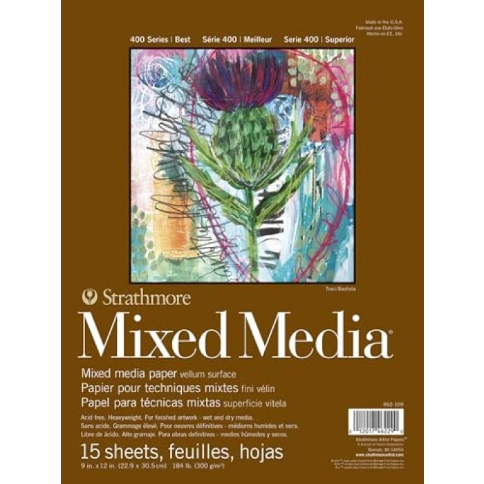 Media-Permentpapierblock - 23 x 30,5 cm, 15 Yaprak