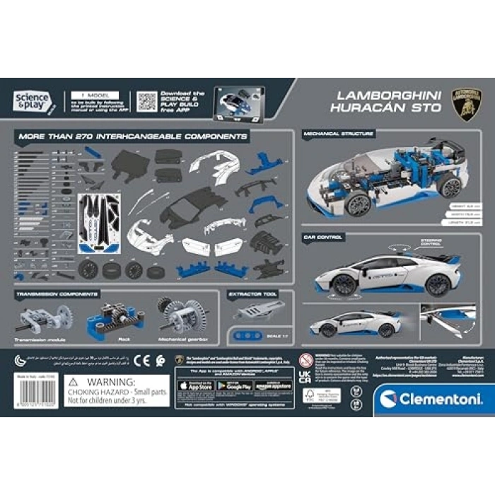 Mekanik Laboratuvar Seti, Eğlenceli Lamborghini Huracan Oyuncağı