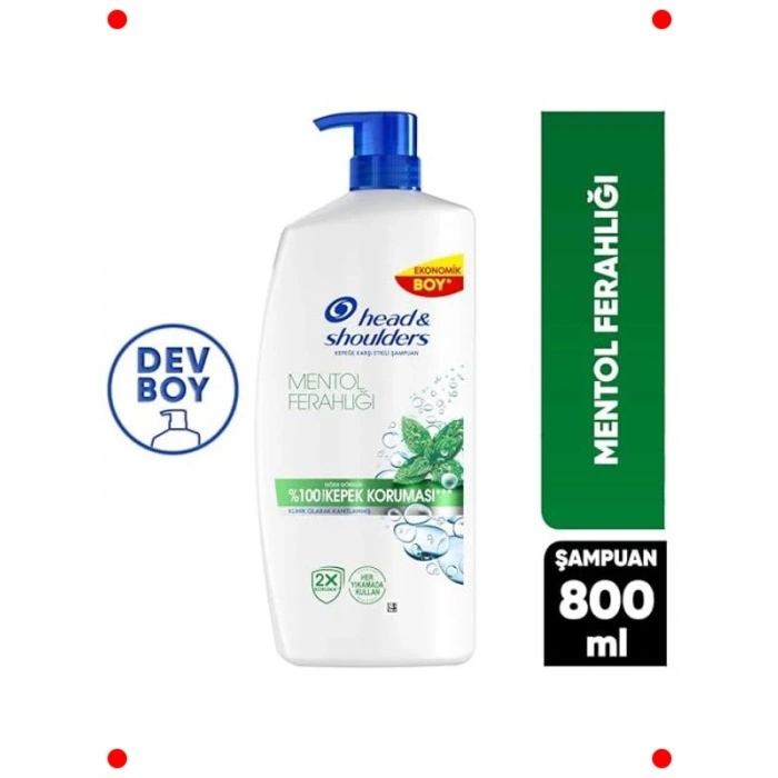 Mentollü Kepek Karşıtı Şampuan 800 ml