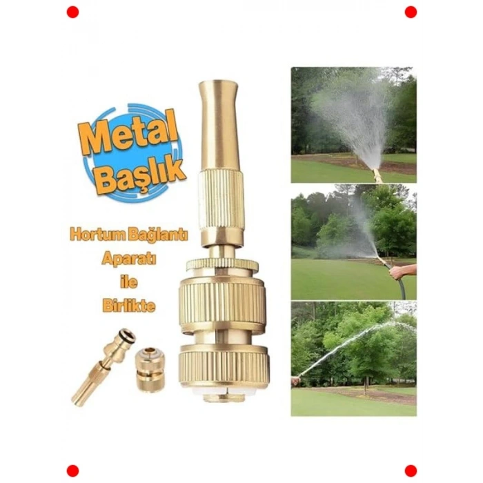 Metal Ayarlanabilir Sulama Başlığı | Bahçe & Araç