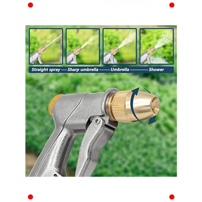 Metal Bahçe Püskürtme Tabancası - Yüksek Basınçlı El Duşu