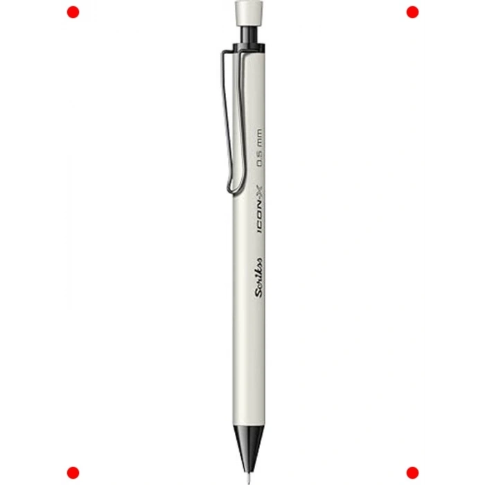 Metal Gövdeli 0.5 mm Versatil Kalem - Beyaz