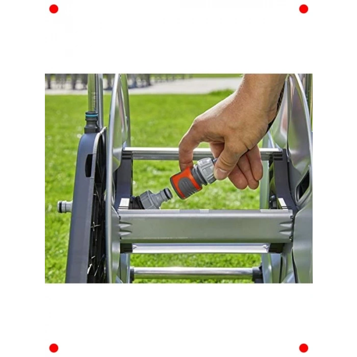 Metal Gövdeli Hortum Sarma Arabası Seti