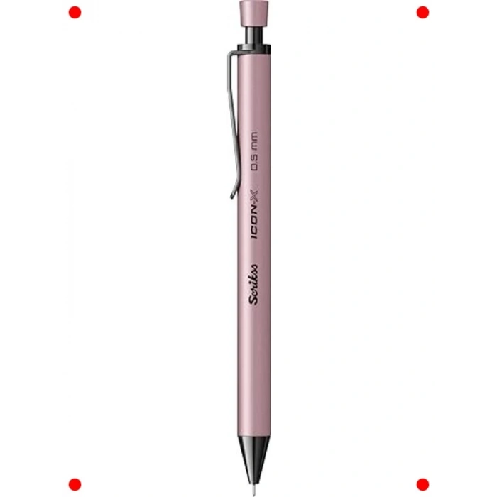 Metal Gövdeli Versatil Kalem - 0.5 mm, Pudra Rengi