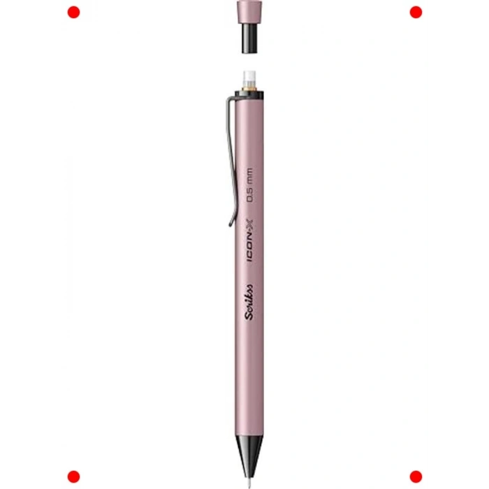 Metal Gövdeli Versatil Kalem - 0.5 mm, Pudra Rengi
