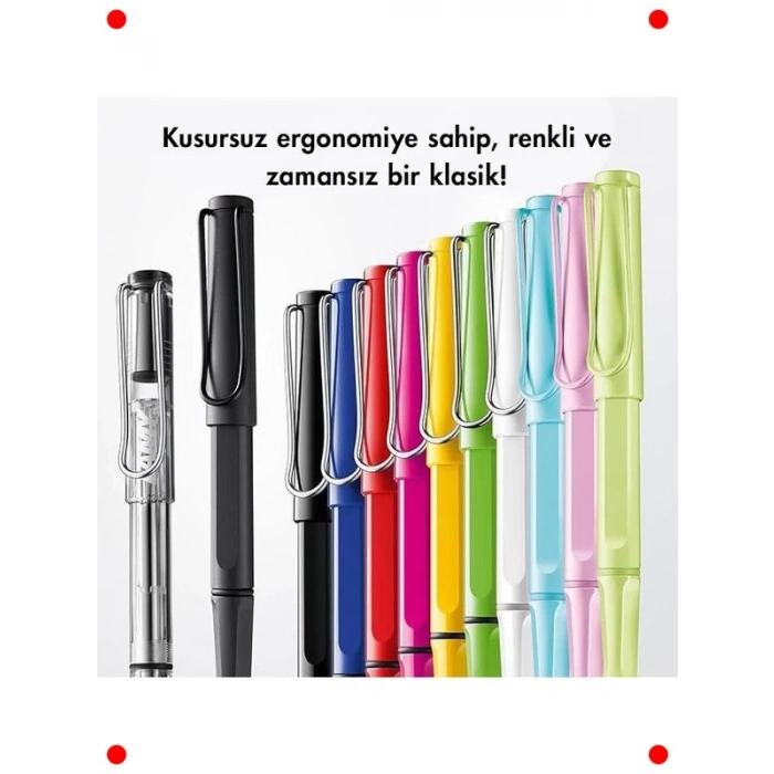 Metal Klipsli Roller Kalem, Kırmızı