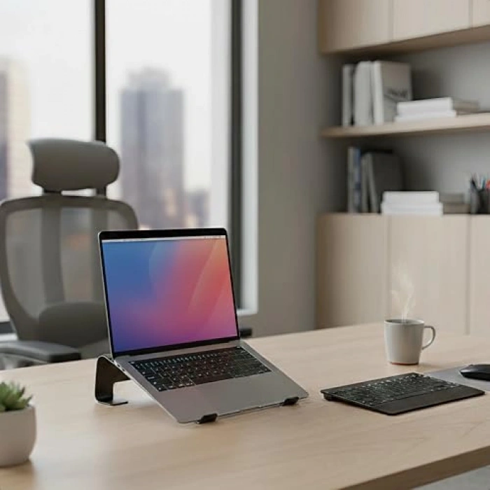 Metal Laptop Standı – Fixer Serisi, Siyah