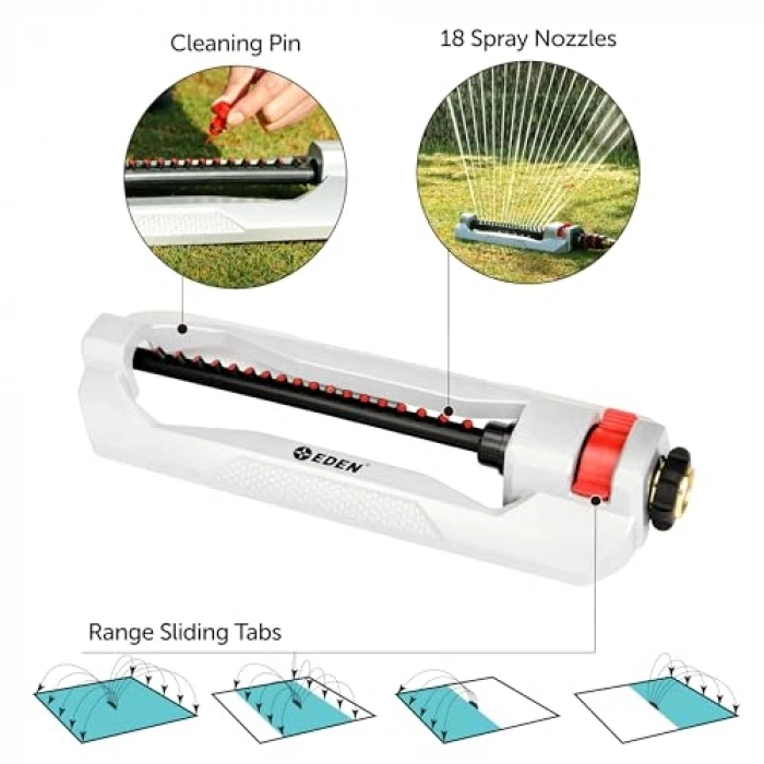 Metal Oscillating Su Yağmurlama Aleti ile Bahçe Sulama