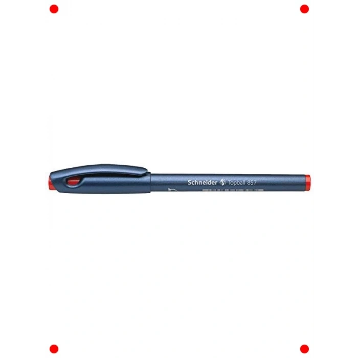 Metal Uçlu Tükenmez Kalem 0.6mm - Kırmızı