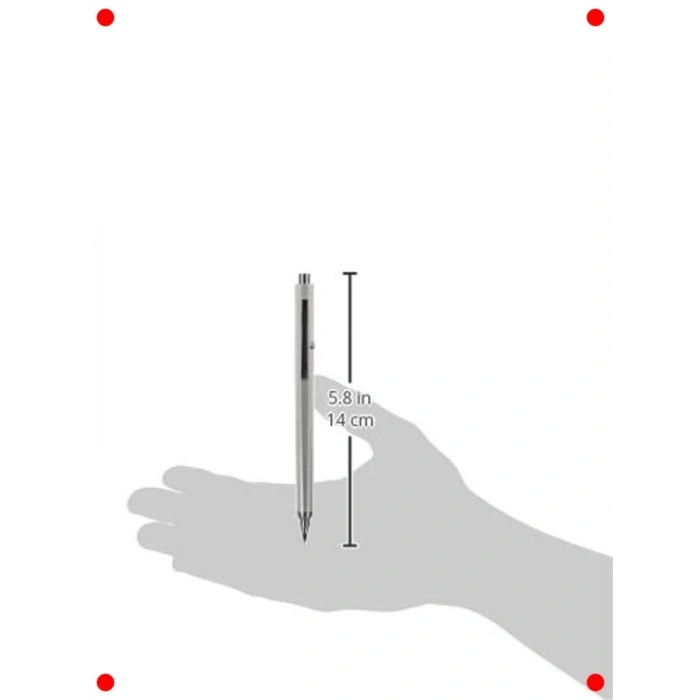 Metalik Gümüş 0.5 mm Mekanik Kalem