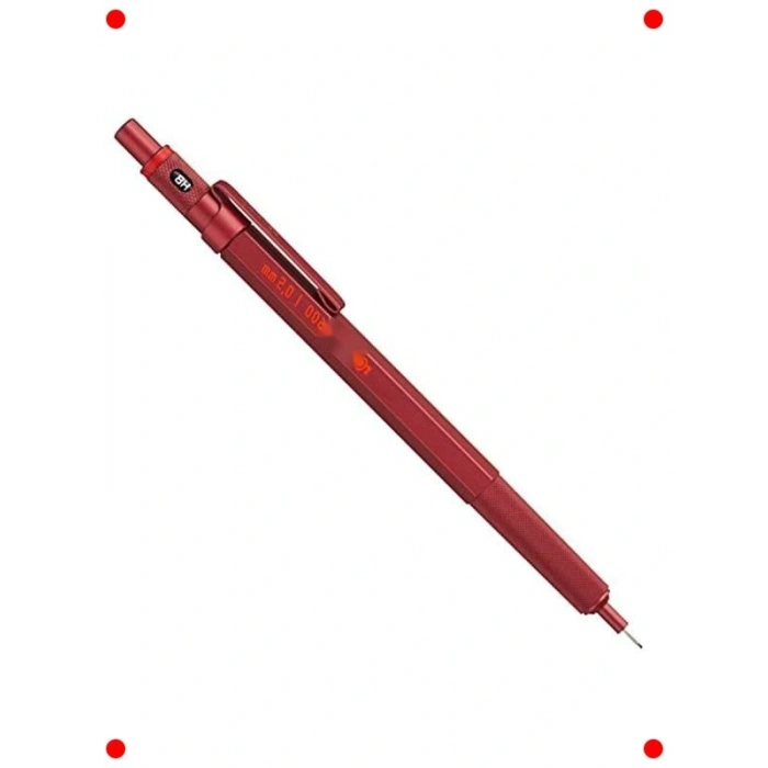 Metalik Kırmızı İnce Uçlu Kalem 0.5mm