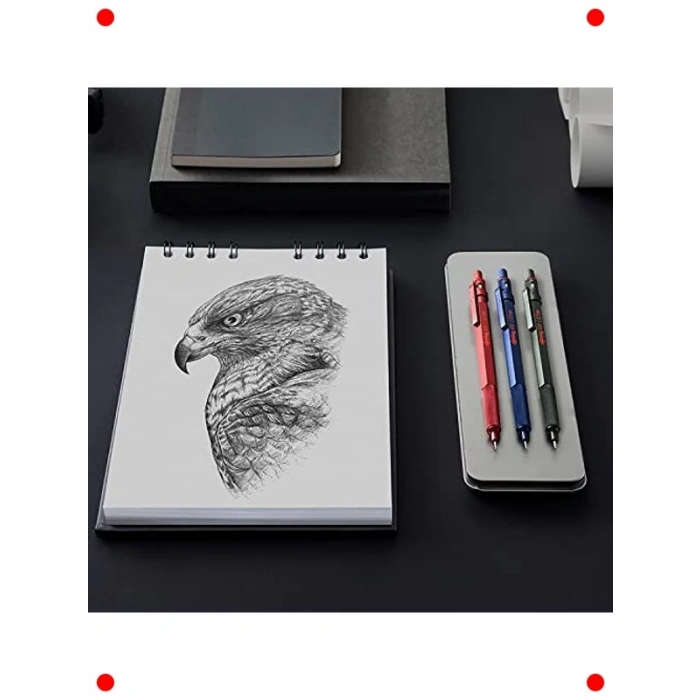 Metalik Mavi İnce Uçlu Mekanik Kalem 0.5 mm