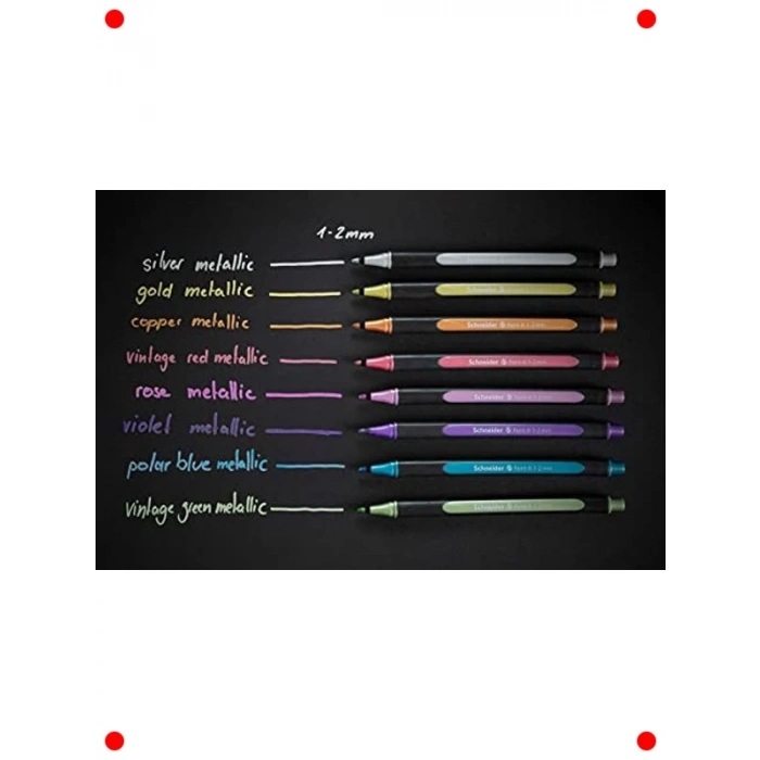 Metalik Mürekkepli Çizim Kalemi Seti (10 Adet)