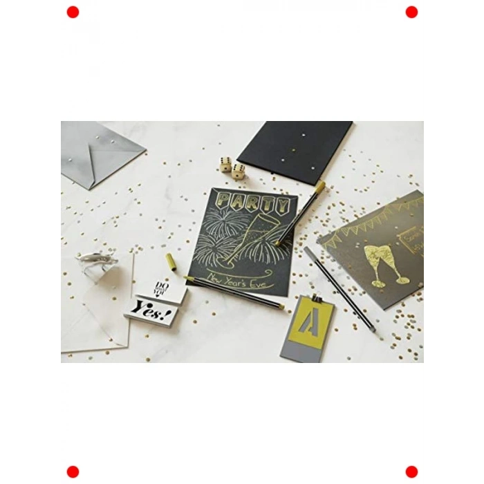 Metalik Yeşil Keçe Uçlu Sanat Kalemi