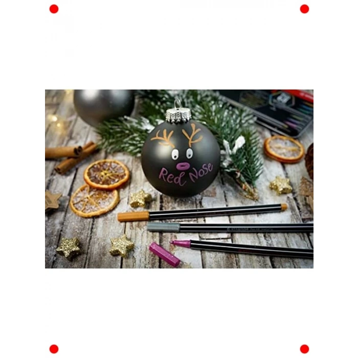 Metalik Yeşil Keçe Uçlu Sanat Kalemi