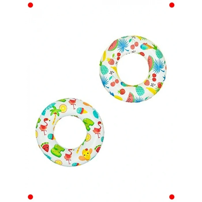 Meyve Desenli Çocuk Yüzme Simidi - 61 cm Çap